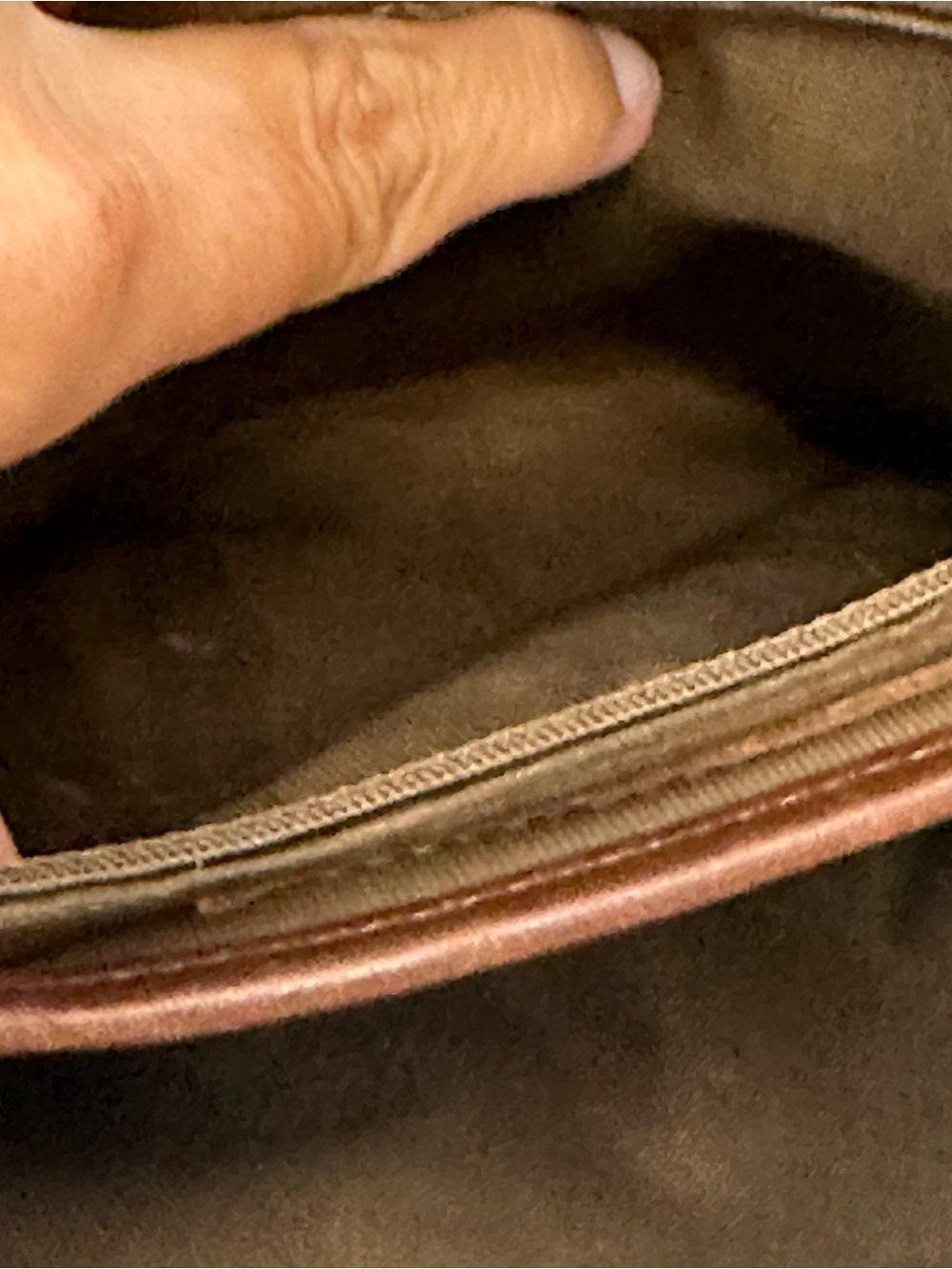 Vintage Coach  Navy Brown Leather Top Handle Bag - Picture 9 of 9